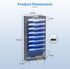 OUTWOLF 10 Tier Hanging Wall File Organizer, Wall Mount Paper Document Holder for Home Office Organization