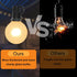 25 Pack G40 Frosted Replacement Bulbs, 5W Globe Light Bulbs, E12 Candelabra Base, 2200K Warm White for Outdoor