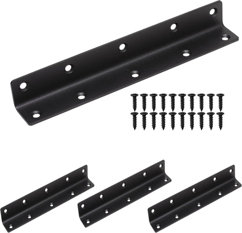 L Bracket, Heavy Duty Corner Brace, 4 Pack 8" Metal Shelf Bracket