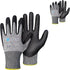 KAYGO Cut Resistant Gloves - MicroFoam Nitrile Coated, ANSI Cut Level A3, Safety Work Gloves for Men and Women, KG21NB,