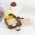 Buqoo Wood Sticky Note Holder with Metal Stencil, 2 Sticky Notes 3"x3", Organizer for To Do Lists