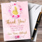 The Card Zoo Pink Watercolour Princess Girls Party Thank You Cards