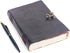 TUZECH Leather Journal Diary, Skull Vintage Antique Book of Shadows, Handmade Notebook, 7X5 Inches