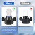 Dreyoo 1/2 Inch x 14 NPT x 1/2 Inch Barb Straight Swivel Adapter, RV Water Pump Fittings, 2 Pcs