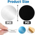Xosjska 14 Pack Counter Cabinet Lights Magnetic Sticky, Round Adhesive Metal Plates for Magnetic Mounts Stainless Steel