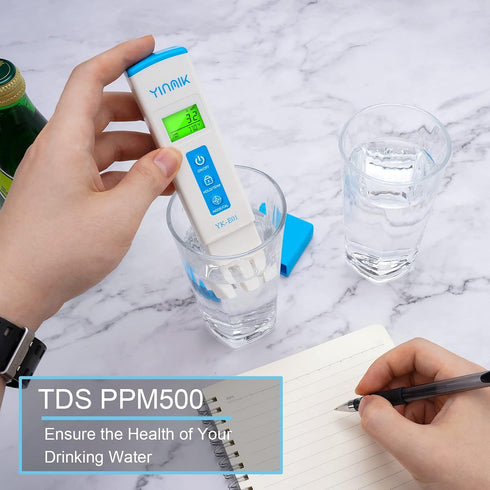 2nd Swimming YINMIK Digital pH Meter TDS Meter Combo Accurate Measurement for pH TDS EC Temp with ATC, Generation Water