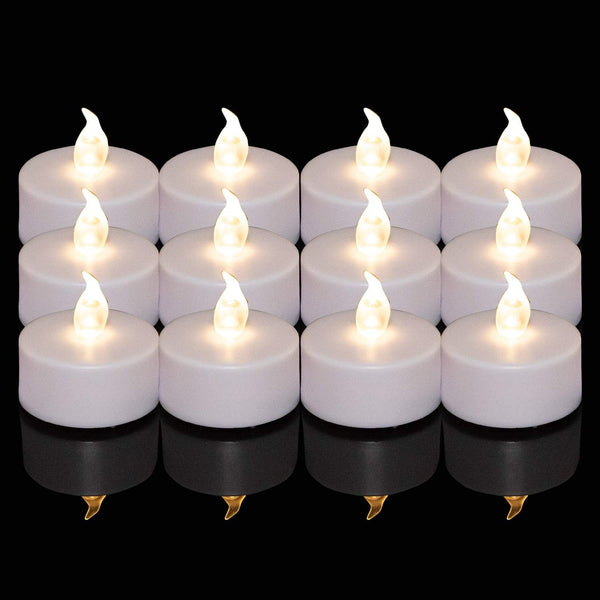 Battery Operated LED Tea Lights:150 Pack Flameless LED Bright Flickering Candles Long