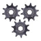 Tissting 3Pcs Steel Sprocket, 5307-4008-0010, 8mm Pitch Hex Hole 10 Teeth Drive Gears for Bicycles