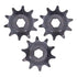 Tissting 3Pcs Steel Sprocket, 5307-4008-0010, 8mm Pitch Hex Hole 10 Teeth Drive Gears for Bicycles
