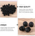 50pcs 25mm PRETYZOOM Black Round Plastic Furniture Leg Plugs Chair Glide Inserts Tubing End Caps Diameter Home Table