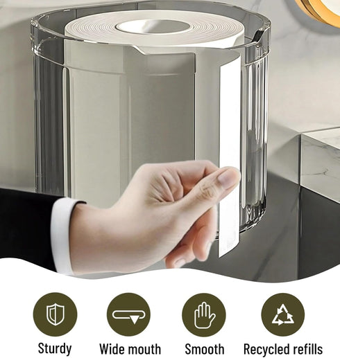 Tissue Box Holder Wall Mounted Toilet Paper Towel Dispenser Self Adhesive Wipes Holder for Bathroom Toilet Kitchen