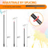6 Paint Roller Brush Kit, FT Paint Roller Extension Poles Multi-Function Paint Roller Kit with Brush Stainless Steel