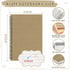 Fuutreo 12 Pcs A5 Spiral Notebook, 8.3 x 5.7 Inch College Ruled Journal with Kraft Cover, 60 Sheets, 120 Pages, Vibrant