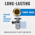 SUNGATOR 2-Pack Angle Stop Valve 1/2 x 3/8 Inch Compression Toilet Water Valve, No Lead Brass Push to Connect