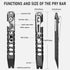 TISUR Titanium EDC Pry Bar, Keychain Pry Bar Multitool With Bottle Opener, Pocket Small Crowbar for Men Outdoor