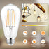 PARTPHONER LED Light Bulbs Dimmable Vintage Edison Bulb, E26 LED Bulb 60W Equivalent 720 Lumens, Warm White 2700K, ST58 Antique LED Filament Bulb CRI 85+, Clear Glass, Pack of 4 by PARTPHONER