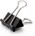 U Brands Small Binder Clips, 3/4-Inch Width, Black and Silver Steel, 144-Count
