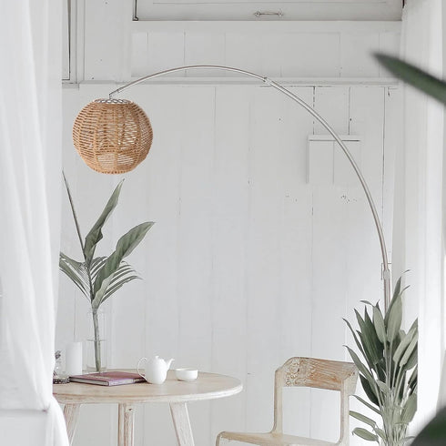 Koolouispoper Lampshade for Cover Table Lamp Rattan Lamp Pendant Light Vintage Hanging Lighter Cafe Restaurant Home