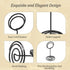 Seimneire 12 3.35 Inch Pcs Black Table Number Holders, Metal Sign Holder Wire Photo Holder Place Card Holder