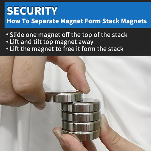 Strong Neodymium Disc Magnets with Countersunk Holes for DIY, Craft, Office, Building, Fridge - 1.4 inch x 7mm (12)