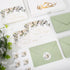50 Pack Whaline Floral Wedding Thank You Cards Flower with Eucalyptus Leaves Mr & Mrs Thank You Greeting Note Cards