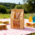 13.8x8.3x3.5 (50PCS) Bread Bags for Homemade Bread With Tin Tie Tab and Clear Front Window, in Large Kraft Bakery Bags
