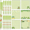 QPEY 300 PCS Frog Sticky Notes with 12 PCS Frog Pens, Frog Self-Stick Notes Pads, 0.5mm Black Gel Ink Pens for Office