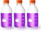 1000ml Round Borosilicate Glass Media Storage Bottles with GL45 Screw Cap, Maximum Temperature 249.8°F, Pack of 3