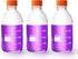 1000ml Round Borosilicate Glass Media Storage Bottles with GL45 Screw Cap, Maximum Temperature 249.8°F, Pack of 3