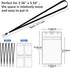 Marspark 200 Pcs Black Name Tag Lanyards with ID Holder, Resealable Flat Neck Lanyards for School Office Supplies