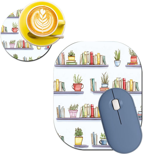MUOHEGNT Small Mouse Pad 6 x 7 Inch,Mini Mouse Pad with Non-Slip Rubber