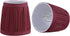 Aspen Creative 51523-2, Mushroom Pleated Transitional Clip-On Chandelier Shade in Rich Red, 3" Top