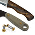 10 Packs Knife Handle Screws - Gold Hex Flat Head Screws, Fasteners for Fixing Blade Knife