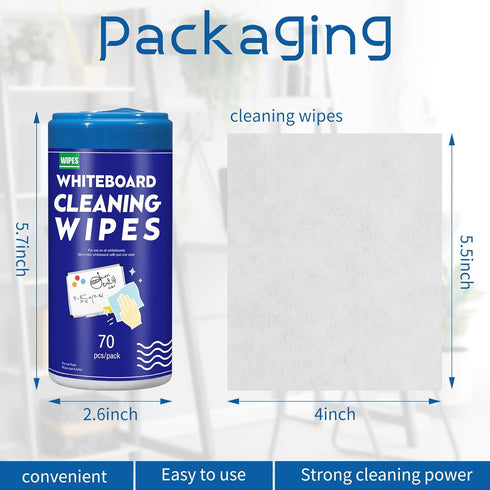 Siifert 10 10 Pack 700 4 5.5 Inch, 70 Count Pack Pcs Pcs Whiteboard Cleaning Wipes Disposable Whiteboard Dry Erase