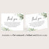 5.5x4.25 Folded Sympathy Thank You Cards - Greenery and Leaves Design, Personalized Memorial Notes, Custom Name Funeral