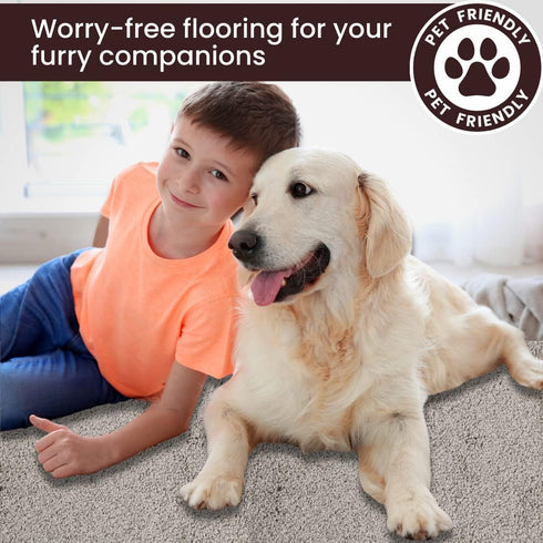 Smart Squares in A Snap Premium Carpet Tiles 8x8 Inch, Soft Padded, Peel and Stick for Easy DIY Installation (Sample)
