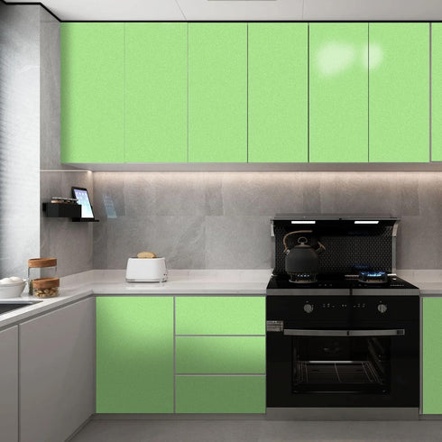 WADILE Peel and Stick Wallpaper, Shiny Solid Color Waterproof Contact Paper, Glossy Removable for Cabinets