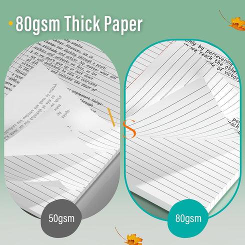 Legal Pads 8.5 x 11 - 2 Pack Writing Pads, Wide Ruled Lined Paper, 30 Sheets Per Legal Pad for School, Office, Home