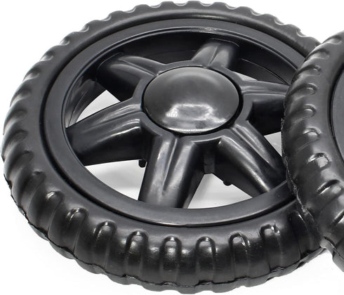 Uenhoy 2 5 Inch Pcs Shopping Cart Wheels Replacement Black Dia. Rubber Foaming Cart Wheels