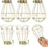 Kisangel 6pcs Adjustable Metal Industrial Lamp Covers, Vintage Light Bulb Cover, Light