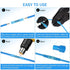 Kuject 200PCS Blue Heat Shrink Butt Connectors, 16-14 Awg, Tinned Copper Crimp Electrical Wire Connectors