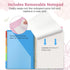 Sooez Clipboard Folio with Refillable Notepad, Clipboard Folder with 10 Storage Pockets for Letter Size, Cute Portfolio