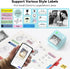lopevi Label Maker Machine Portable Label Printer with Multiple Templates Wireless BT Label Maker for Home Office