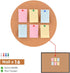 Board2by Cork Board Bulletin Board 24 x 36, Black Wood Framed, Large Wall Mounted Notice Pin Board with 16 Push Pins
