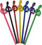 Music Pencils Musical Notes Pens, Treble Clef Bent Pencil G Clef Pencil (7 Pack)