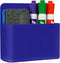 Magnetic Dry Erase Marker Holder, Dark Blue Magnetic Pen Holder for Fridge, Whiteboard, School, Office, Home