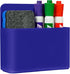 Magnetic Dry Erase Marker Holder, Dark Blue Magnetic Pen Holder for Fridge, Whiteboard, School, Office, Home