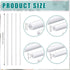Outus 80 Pcs ABS Plastic Tube White Bars Rod Hollow Tubing Connector Plastic Rod for DIY Crafts Sand Table Architectural Model Making, 4 Sizes (Round)