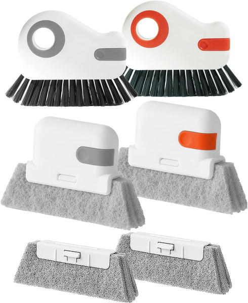 Window Track Cleaning Brush - 6PCS Multifunction Groove Cleaning Brush for Household