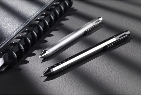 TUL Fine Writing Solid Metal Barrel Retractable Gel Pen with 2 Refills, Medium Point, Gunmetal Gray Barrel